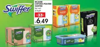 Bennet RICAMBI CATTURA POLVERE SWIFFER tipi vari offerta