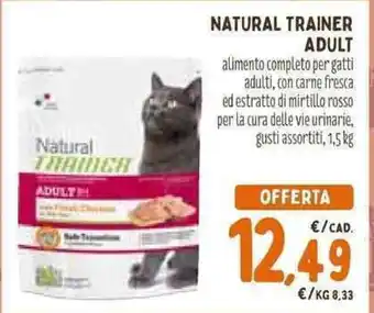 Pet Store Conad NATURAL TRAINER ADULT offerta