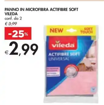 Bennet PANNO IN MICROFIBRA ACTIFIBRE SOFT VILEDA offerta
