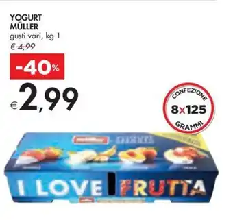 Bennet YOGURT MÜLLER gusti vari, kg 1 offerta