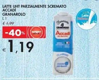Bennet LATTE UHT PARZIALMENTE SCREMATO ACCADI GRANAROLO L1 offerta