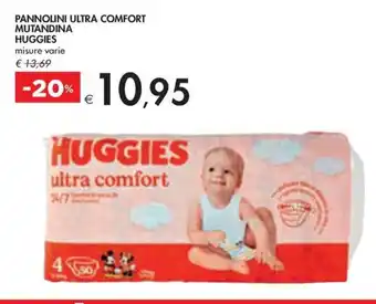 Bennet PANNOLINI ULTRA COMFORT MUTANDINA HUGGIES offerta