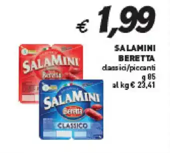 Coal SALAMINI BERETTA classici/piccanti g 85 offerta