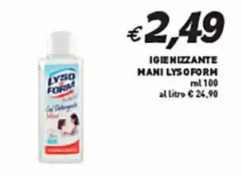 Coal IGIENIZZANTE MANI LYSOFORM ml 100 offerta