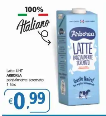 Latte UHT ARBOREA parzialmente scremato 1 litro
