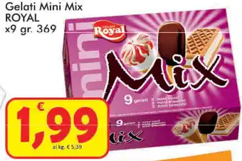 Paghi Poco Royal Gelati Mini Mix x9 369 gr offerta