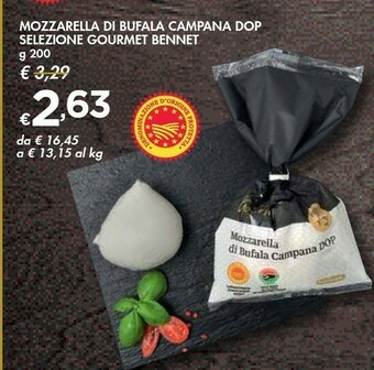 Bennet Mozzarella Di Bufala Campana Dop Selezione Gourmet Bennet offerta