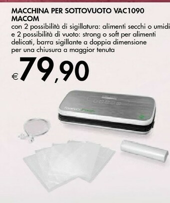 Bennet Macom MACCHINA PER SOTTOVUOTO VAC1090 offerta