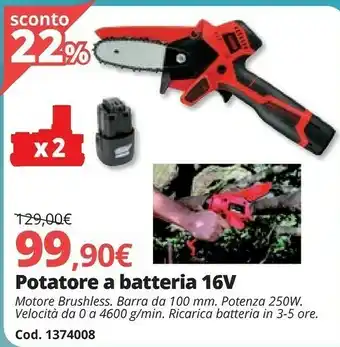Brico Io Potatore Batteria 16V offerta