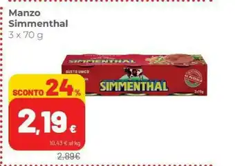 Coop Simmenthal Manzo offerta