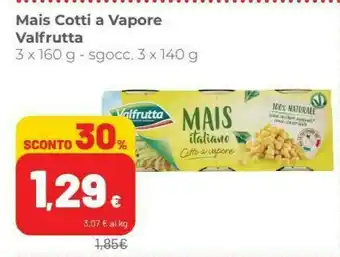 Coop Valfrutta Mais Cotti A Vapore offerta