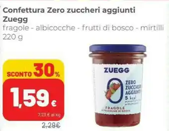 Coop Zuegg Frutti Di Bosco Zero Zuccheri Aggiunti 220 G(ml) offerta