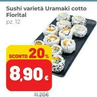 Coop Fiorital Sushi Varietà Uramaki Cotto offerta