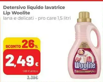 Coop Woolite Detersivo Liquido Lavatrice offerta