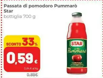 Coop Star Passata Di Pomodoro Pummarò offerta