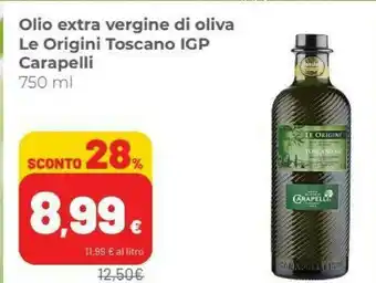 Coop Carapelli Olio Extra Vergine Di Oliva Le Origini Toscano Igp offerta
