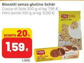 Coop Schar Biscotti Senza Glutine offerta