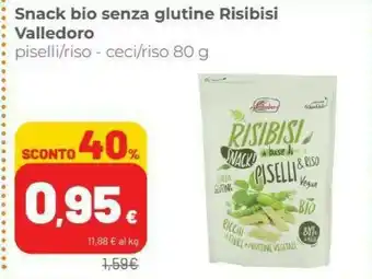 Coop Valledoro Snack Bio Senza Glutine Risibisi offerta