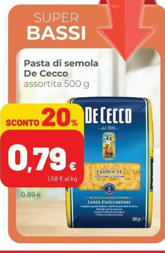 Coop De Cecco Pasta Di Semola offerta