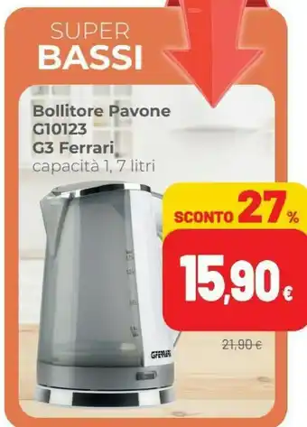 Coop G3 ferrari Bollitore Pavone G10123 offerta