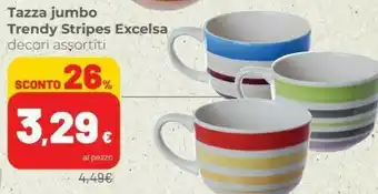 Excelsa Tazza Jumbo Trendy Stripes
