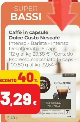 Coop Nescafé Caffè In Capsule Dolce Gusto offerta