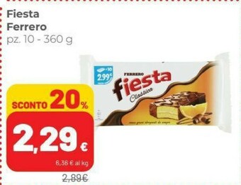 Coop Ferrero Fiesta offerta