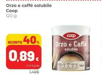 Coop Coop - Orzo E Caffè Solubile 120 G(ml) offerta