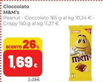 Coop M&M's Crispy Cioccolato Al Latte 150 G offerta