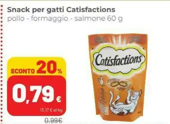 Coop Catisfactions Snack Per Gatti offerta