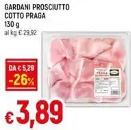 IperFamila GARDANI PROSCIUTTO COTTO PRAGA offerta