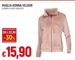 IperFamila MAGLIA DONNA VELOUR offerta
