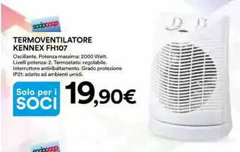Ipercoop TERMOVENTILATORE KENNEX FH107 offerta