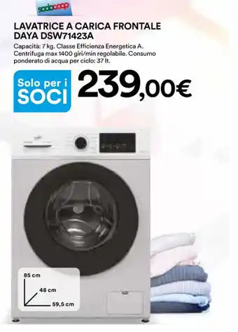 Ipercoop LAVATRICE A CARICA FRONTALE DAYA DSW71423A offerta