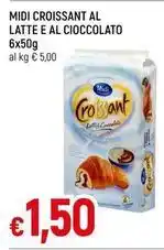 Galassia MIDI CROISSANT AL LATTE E AL CIOCCOLATO 6x50g offerta