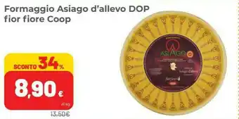 Coop Fior Fiore Coop Formaggio Asiago D'allevo Dop offerta