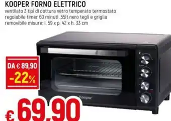 Galassia KOOPER FORNO ELETTRICO offerta