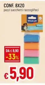 Galassia CONF. 8X20 pezzi sacchetti raccoglifeci offerta