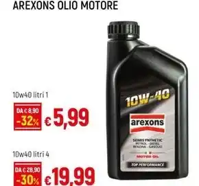 Galassia AREXONS OLIO MOTORE 10w40 litri 1 offerta