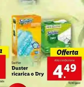 Lidl Swiffer Duster Ricarica O Dry offerta