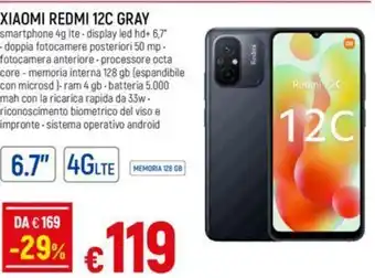 XIAOMI REDMI 12C GRAY smartphone