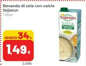 Coop Sojasun Soya Drink Calcio 1000 G(ml) offerta