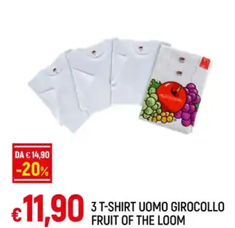 Galassia 3 T-SHIRT UOMO GIROCOLLO FRUIT OF THE LOOM offerta