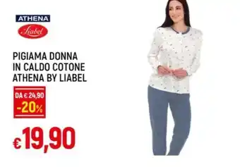 Galassia PIGIAMA DONNA IN CALDO COTONE ATHENA BY LIABEL offerta