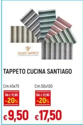Galassia TAPPETO CUCINA SANTIAGO Cm.45x75 offerta