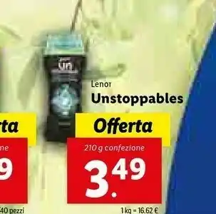 Lidl Lenor Unstoppables offerta