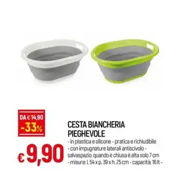 CESTA BIANCHERIA PIEGHEVOLE