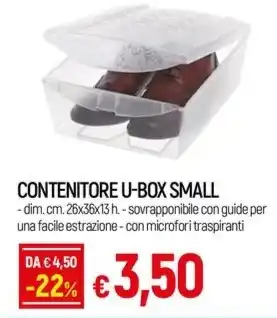 Galassia CONTENITORE U-BOX SMALL offerta