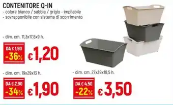 Galassia CONTENITORE Q-IN offerta