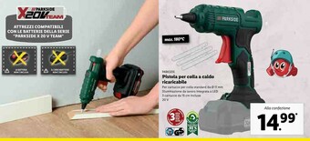 Lidl Parkside Pistola Per Colla A Caldo Ricaricabile offerta